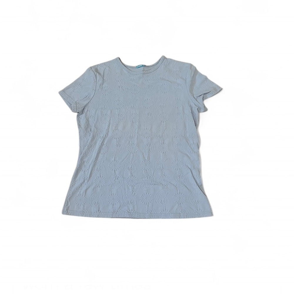 J. McLaughlin top, size XL. Light blue with short sleeves. - Picture 2 of 8